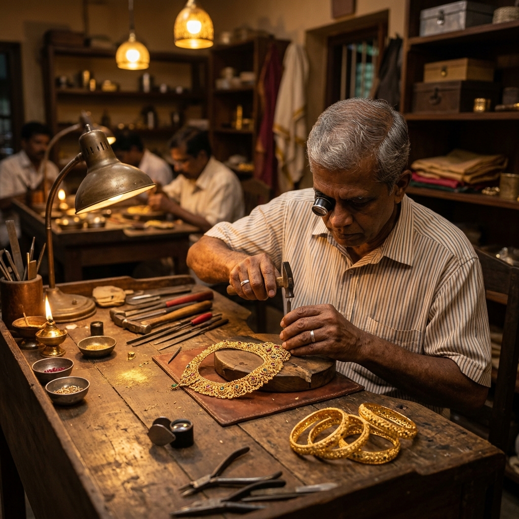Amy Gold & Diamonds — Gold Jewellery Craftsmanship Workshop, Edappally Kochi